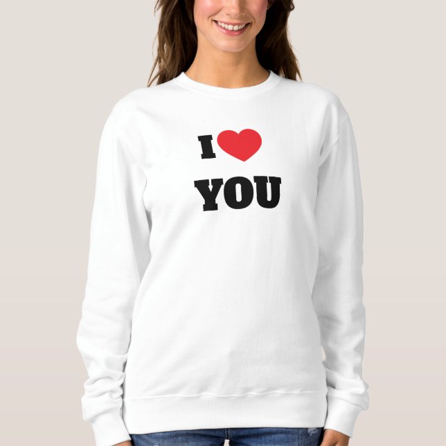 Ich liebe dich sweatshirt (Vorderseite)