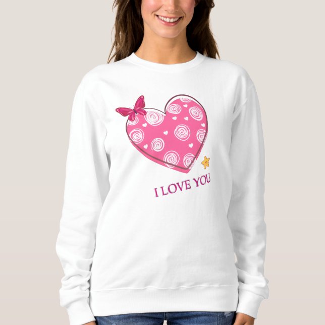 ich liebe dich sweatshirt (Vorderseite)