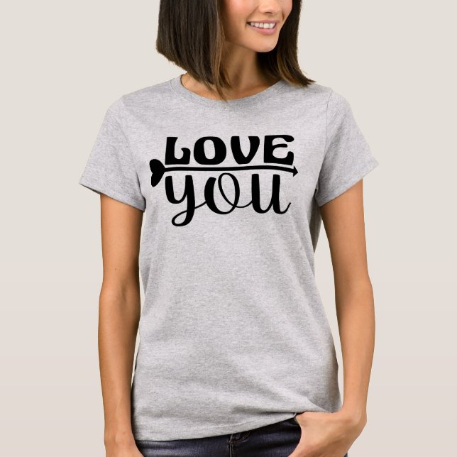 ICH LIEBE DICH. T-Shirt (Vorderseite)