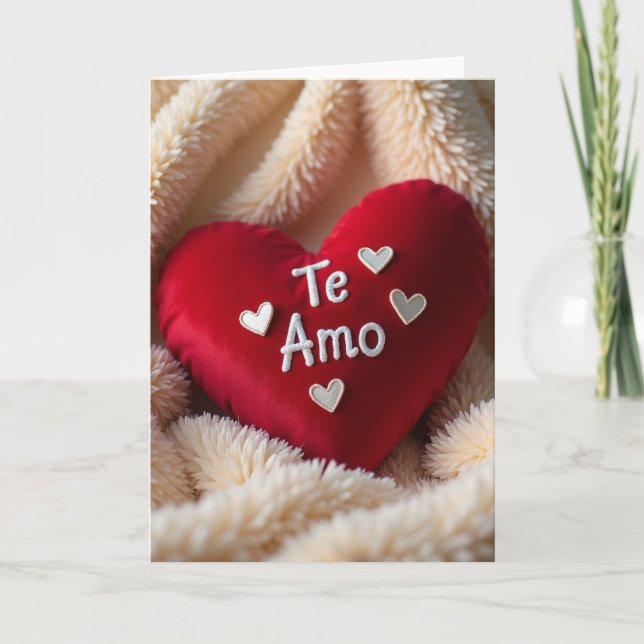 Ich liebe dich Te Amo Karte (Vorderseite)