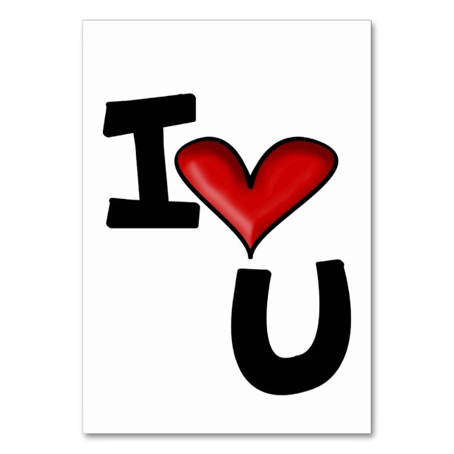 ich liebe dich tischnummer (Vorderseite)