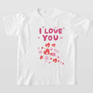 Ich liebe dich Tishart ist ein romantisches Paar i T-Shirt
