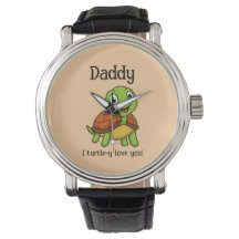 Ich liebe dich total, Daddy! Süße Schildkröte zum