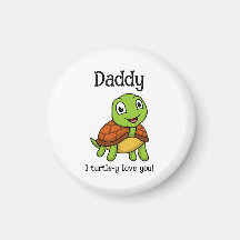 Ich liebe dich total, Daddy! Süße Schildkröte zum
