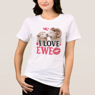 Ich liebe dich Tri-Blend shirt