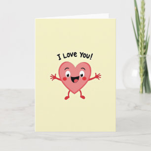 Ich liebe dich Umarmen Herz Karte