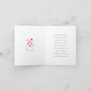 "Ich liebe Dich" Valentinstag-fester Partner Karte