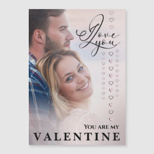 Ich liebe dich Valentinstag Foto Magnetkarte