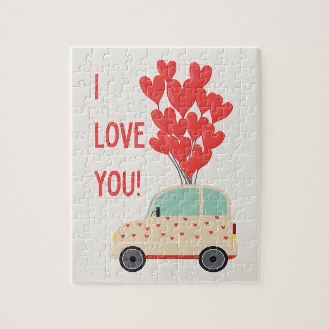 Ich liebe dich Valentinstag Puzzle (Vertikal)