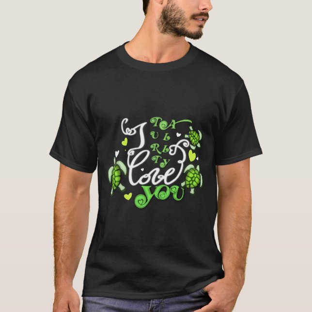 Ich Liebe dich - Valentinstag T-Shirt (Vorderseite)