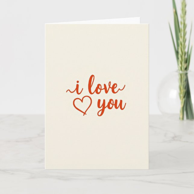 Ich liebe dich Vermilion Karte (Vorderseite)