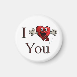 Ich liebe dich verrücktes Herz Magnet