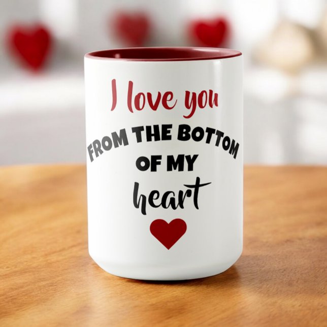 Ich liebe dich von ganzem Herzen Tasse (Von Creator hochgeladen)