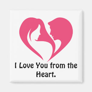 Ich liebe dich von Herzen. Magnet