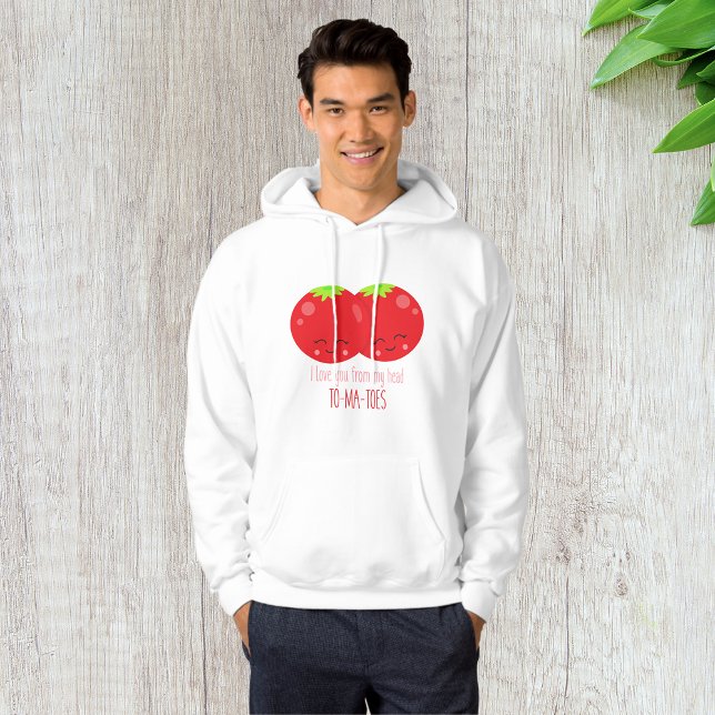 Ich Liebe dich von meinem Kopf Tomaten Hoodie (Von Creator hochgeladen)