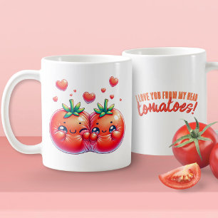 Ich Liebe dich von meinem Kopf Tomaten Kaffeetasse