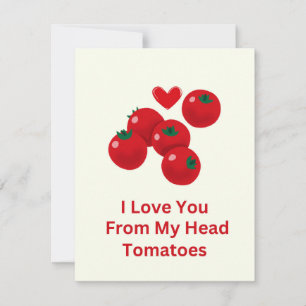 Ich liebe dich von meinen Tomatenköpfen Valentinsk Feiertagskarte