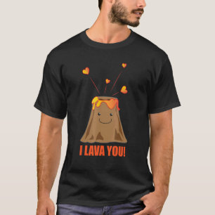 Ich liebe dich Vulkan Steinsammler Geologe Bergw T-Shirt