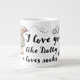 Ich liebe dich wie Dobby Socken liebt Jumbo-Tasse