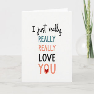 Ich liebe Dich wirklich Karte