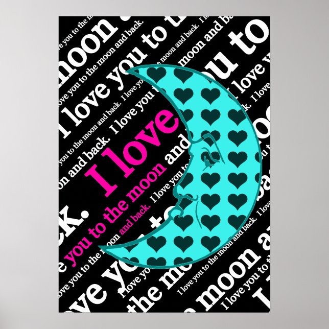 Ich Liebe dich zum Mond-Back-Poster Poster (Vorne)