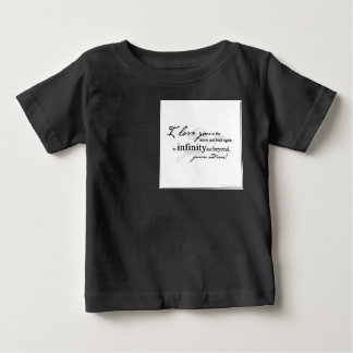 Ich Liebe dich zum Mond und zurück Baby T-shirt