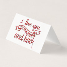 "Ich Liebe dich zum Mond und zurück" Grußkarten