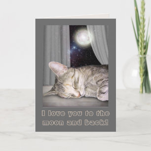 Ich Liebe dich zum Mond und zurück! Karte