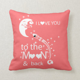 Ich Liebe dich zum Mond und zurück Kissen