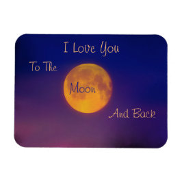 Ich Liebe dich zum Mond und zurück Magnet