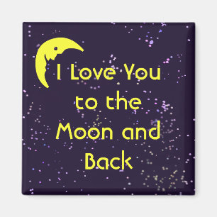 Ich Liebe dich zum Mond und zurück Magnet