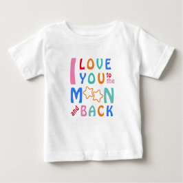 Ich Liebe dich zum Mond und zurück - mein kleiner Baby T-shirt