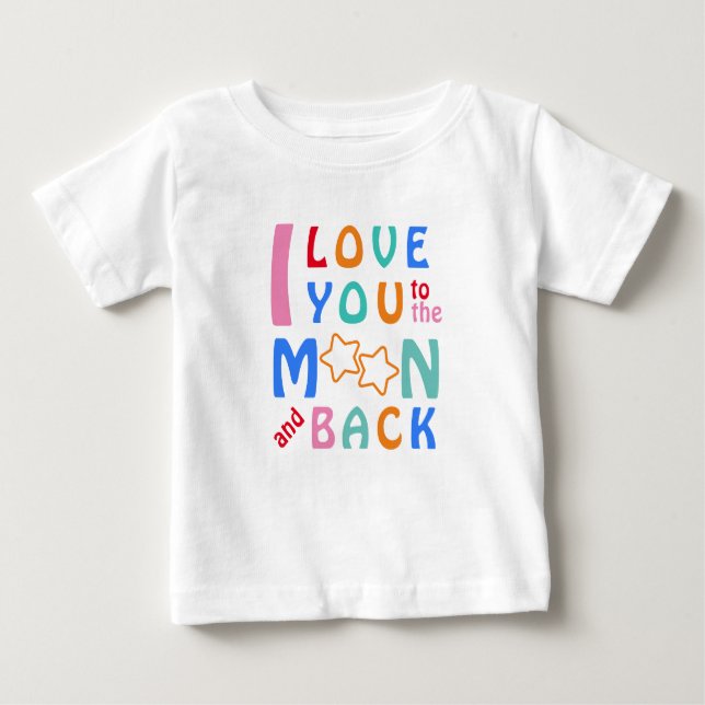 Ich Liebe dich zum Mond und zurück - mein kleiner  Baby T-shirt (Vorderseite)