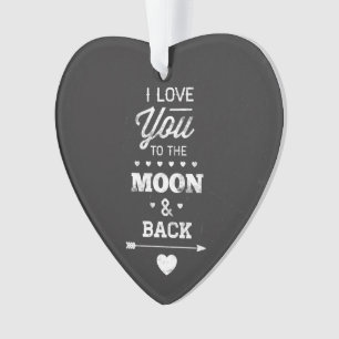 Ich Liebe dich zum Mond und zurück Ornament