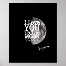 Ich Liebe dich zum Mond und zurück Poster
