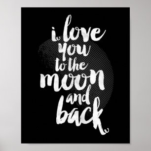 Ich Liebe dich zum Mond und zurück Poster