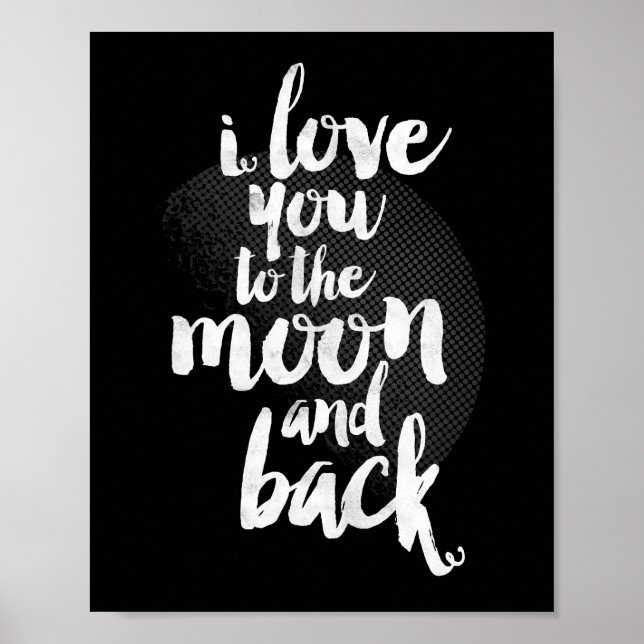 Ich Liebe dich zum Mond und zurück Poster (Vorne)