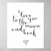 Ich Liebe dich zum Mond und zurück