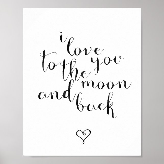 Ich Liebe dich zum Mond und zurück Poster (Vorne)