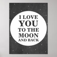 Ich Liebe dich zum Mond und zurück | Poster