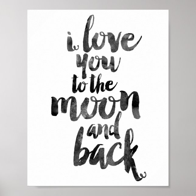 Ich Liebe dich zum Mond und zurück Poster (Vorne)