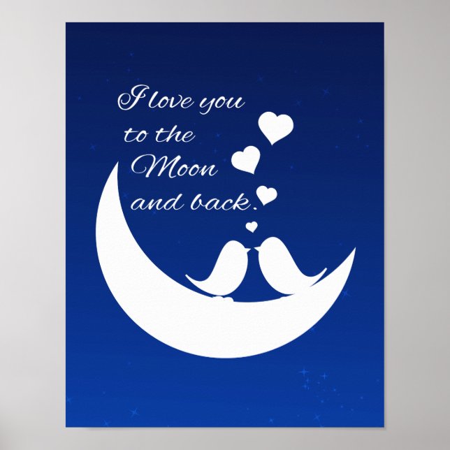 Ich Liebe dich zum Mond und zurück Poster (Vorne)
