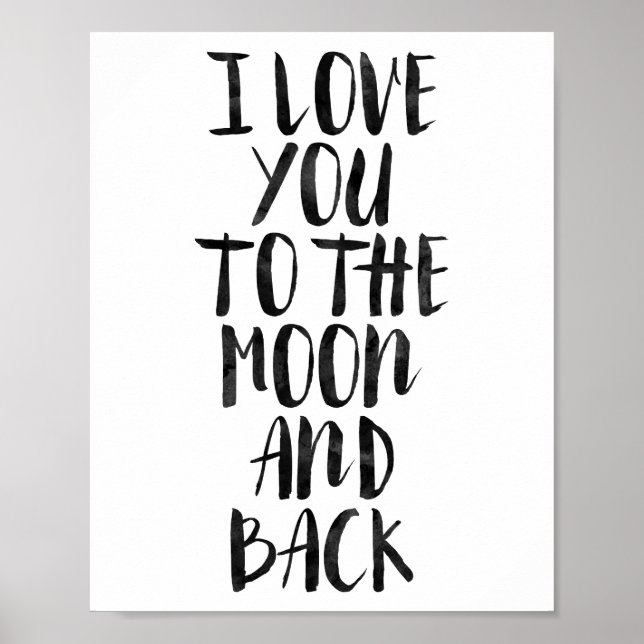 Ich Liebe dich zum Mond und zurück Poster (Vorne)