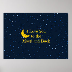 Ich Liebe dich zum Mond und zurück Poster