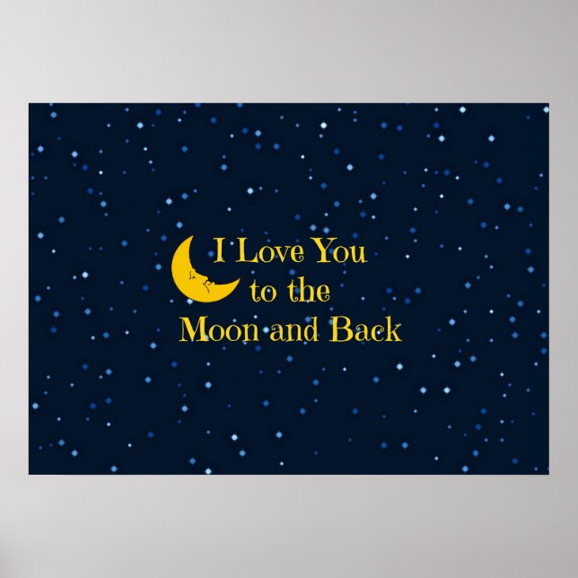 Ich Liebe dich zum Mond und zurück Poster (Vorne)