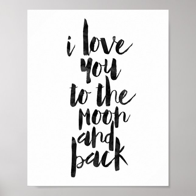 Ich Liebe dich zum Mond und zurück Poster (Vorne)