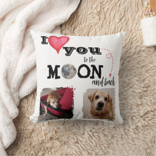 Ich Liebe dich zum Mondwirbelkissen Kissen