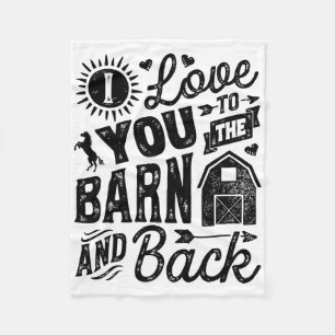 Ich Liebe dich zum Pferd und zum Pferdeschwanz Fleecedecke