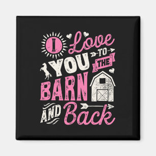 Ich Liebe dich zum Pferd und zum Pferdeschwanz Magnet