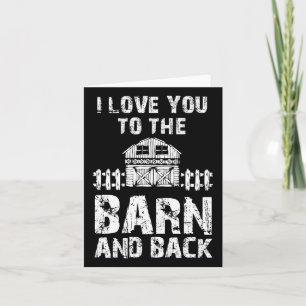 Ich Liebe dich zum Stall und zurück zum Pferd. Karte